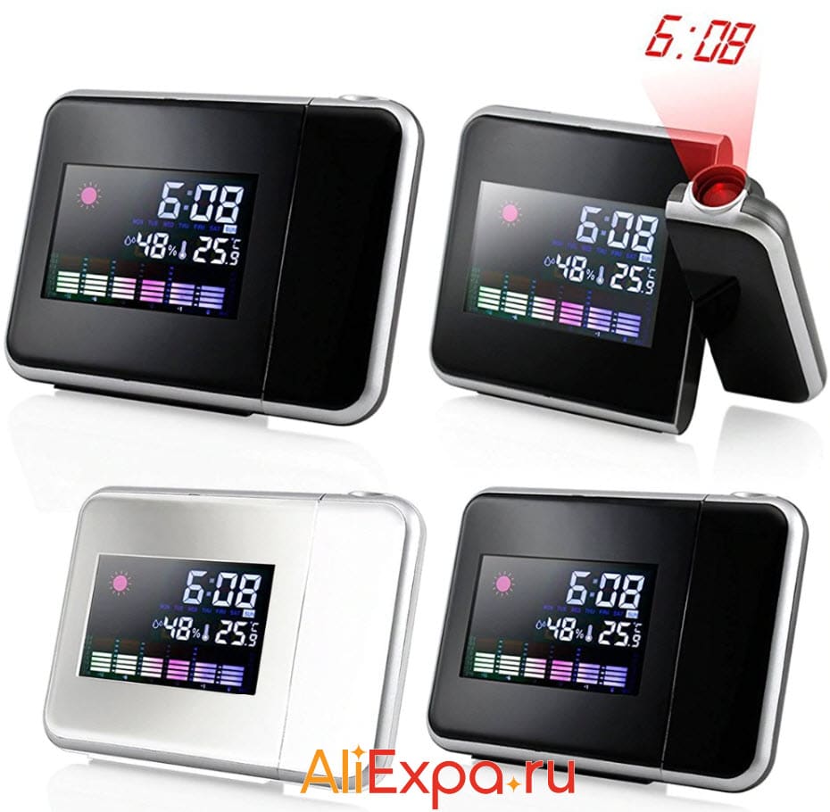 Проекционные цифровые ЖК-часы XNCH | Подарки на 23 февраля коллегам с Алиэкспресс